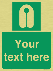 Custom sign safe condition Lifejacket